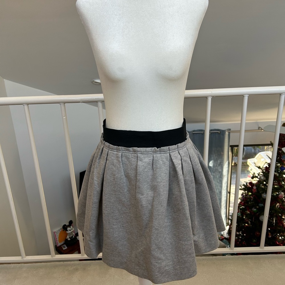 ZARA Japan Pleated skater circle skirt lined sporty pretty mini kawaii street